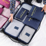 High quality 6pcs/set luggage Travel organizer bag large for unisex