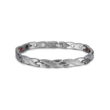 Vinterly Health Energy Bracelet Stainless Steel Magnetic Cross For Men