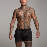 Mens Shorts Gyms Fitness Bodybuilding Casual Joggers Sporting Short