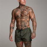 Mens Shorts Gyms Fitness Bodybuilding Casual Joggers Sporting Short