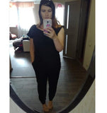 Women Bodysuits One-Shoulder Wide Leg Jumpsuit Party Trousers Jumpsuit