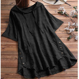 Plegie New Fashion Women Summer Female T-shirt Tops With Pockets