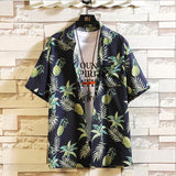 Summer Men's Beach Shirt Fashion Short Sleeve Floral Shirts