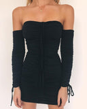 Articat Women Autumn Winter Bandage Dress 2018 Sexy Party Dresses