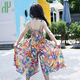 Kids summer beach dress flower Wedding Party princess dress