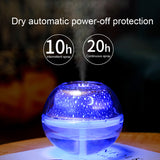 USB Crystal Night Lamp Projector 500ml Air Humidifier Aroma Diffuser