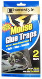 6 Traps (3 Pack) Mouse Trap Glue Super Sticky, Kill Rat / Mouse Without Poison