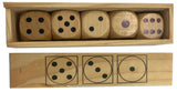 Wooden D6 Dice Game Set