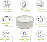 Unscented White Tealight