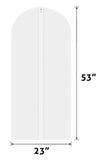 (3 Pack) Suit Bag Garment Travel Dress Storage Full Zipper Cover - Frosted Clear