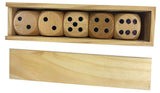 Wooden D6 Dice Game Set