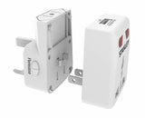 (1 Pack) Stanley UNIVERSAL Worldwide TRAVEL ADAPTER For 150+ Countries, White