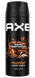 AXE Deo Dark Temptation Spray 150ml Men 5-Pack Bundle