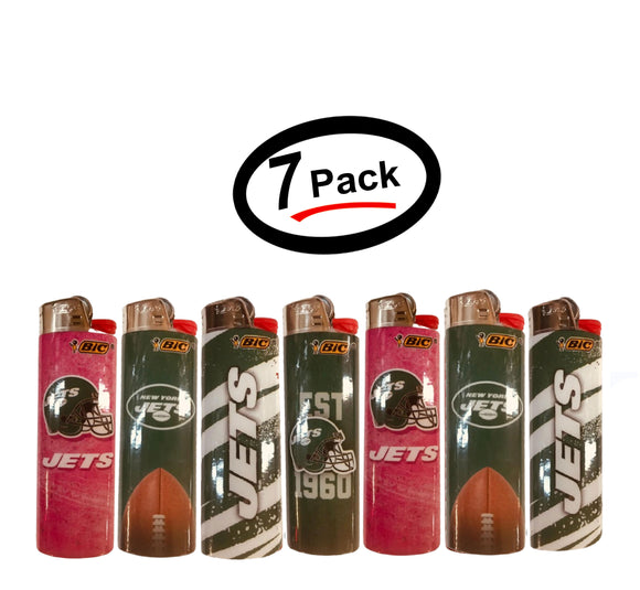 BIC New York Jets NFL Officially Licenced Cigarette Lighters, New Design (7 PK)