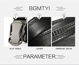 Men's Belt Metal Luxury Brand Automatic Buckle Leather High-Quality Belts