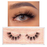 FOXESJI Makeup Eyelashes 3D Mink Eye Lashes Fluffy Soft Wispy Natural Lashes Extension Reusable Fake Lashes False Eyelashes