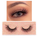 FOXESJI Makeup Eyelashes 3D Mink Eye Lashes Fluffy Soft Wispy Natural Lashes Extension Reusable Fake Lashes False Eyelashes