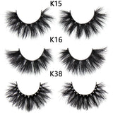 FOXESJI Makeup Eyelashes 3D Mink Eye Lashes Fluffy Soft Wispy Natural Lashes Extension Reusable Fake Lashes False Eyelashes