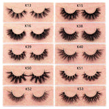 FOXESJI Makeup Eyelashes 3D Mink Eye Lashes Fluffy Soft Wispy Natural Lashes Extension Reusable Fake Lashes False Eyelashes