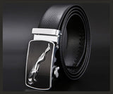 Men's Belt Metal Luxury Brand Automatic Buckle Leather High-Quality Belts