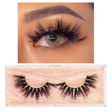 FOXESJI Makeup Eyelashes 3D Mink Eye Lashes Fluffy Soft Wispy Natural Lashes Extension Reusable Fake Lashes False Eyelashes
