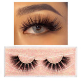FOXESJI Makeup Eyelashes 3D Mink Eye Lashes Fluffy Soft Wispy Natural Lashes Extension Reusable Fake Lashes False Eyelashes
