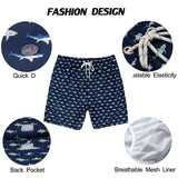 Summer Swimming Shorts Men Printing Fashion Polyester Swimsuit