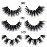 FOXESJI Makeup Eyelashes 3D Mink Eye Lashes Fluffy Soft Wispy Natural Lashes Extension Reusable Fake Lashes False Eyelashes