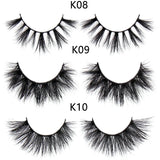 FOXESJI Makeup Eyelashes 3D Mink Eye Lashes Fluffy Soft Wispy Natural Lashes Extension Reusable Fake Lashes False Eyelashes