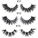 FOXESJI Makeup Eyelashes 3D Mink Eye Lashes Fluffy Soft Wispy Natural Lashes Extension Reusable Fake Lashes False Eyelashes