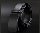 Men's Belt Metal Luxury Brand Automatic Buckle Leather High-Quality Belts