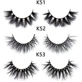 FOXESJI Makeup Eyelashes 3D Mink Eye Lashes Fluffy Soft Wispy Natural Lashes Extension Reusable Fake Lashes False Eyelashes