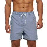 Summer Swimming Shorts Men Printing Fashion Polyester Swimsuit