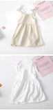 Summer Toddler Girl Dress Solid Cotton Sleeveless Dress