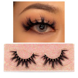 FOXESJI Makeup Eyelashes 3D Mink Eye Lashes Fluffy Soft Wispy Natural Lashes Extension Reusable Fake Lashes False Eyelashes