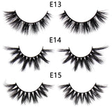 FOXESJI Makeup Eyelashes 3D Mink Eye Lashes Fluffy Soft Wispy Natural Lashes Extension Reusable Fake Lashes False Eyelashes