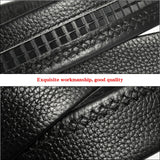 Men's Belt Metal Luxury Brand Automatic Buckle Leather High-Quality Belts