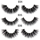FOXESJI Makeup Eyelashes 3D Mink Eye Lashes Fluffy Soft Wispy Natural Lashes Extension Reusable Fake Lashes False Eyelashes