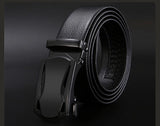 Men's Belt Metal Luxury Brand Automatic Buckle Leather High-Quality Belts