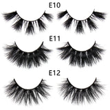 FOXESJI Makeup Eyelashes 3D Mink Eye Lashes Fluffy Soft Wispy Natural Lashes Extension Reusable Fake Lashes False Eyelashes
