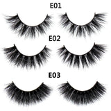 FOXESJI Makeup Eyelashes 3D Mink Eye Lashes Fluffy Soft Wispy Natural Lashes Extension Reusable Fake Lashes False Eyelashes
