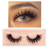 FOXESJI Makeup Eyelashes 3D Mink Eye Lashes Fluffy Soft Wispy Natural Lashes Extension Reusable Fake Lashes False Eyelashes