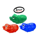 14" Giant Plastic Piggy Banks Saving Money The Fun Way Tuff Big Pigs (3 Pack)