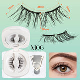 Soft Magnetic Eyelashes Reusable Natural Look 3D Lashes Easy-Apply Kit for Eye Makeup