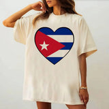 Cuba T-Shirt Women's Harajuku Classic Gothic Trendy Top Tees