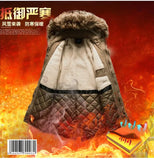 Men's Thick Warm Winter Jackets Top Long Fleece Parkas Plus Size Stand Collar Coats