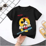 Mickey Minnie Summer Children's Pure Cotton Short-Sleeved