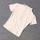 Women’s Quick-Dry Slim Fit Stand Collar Zipper Yoga Top