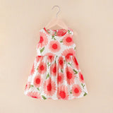 Girls Sleeveless Princess Dress Cute Summer Casual Outfit