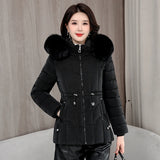Casual Thickened Women's Parkas: Fashion High-Quality, Fashionable, Washable, Warm, Short Overcoat With Hoodie